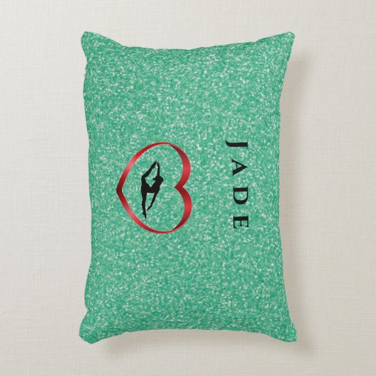 Meisjes Tumble Gymnast Gymnastics Pillow Accent Kussen (Voorkant(Verticaal))