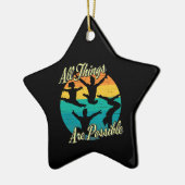 Meisjes Turnen - Alles is Mogelijk Keramisch Ornament (Links)