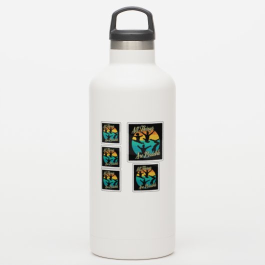 Meisjes Turnen - Alles is Mogelijk Sticker (Waterfles)