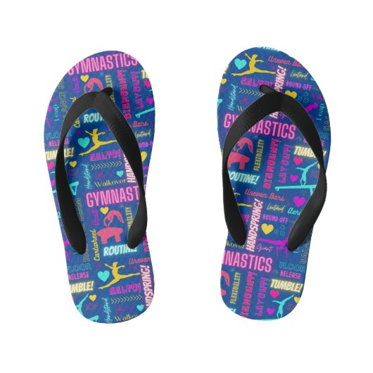 Meisjes Turnen Flip Flops (Voetbed)