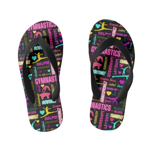 Meisjes Turnen Flip Flops  (Voetbed)