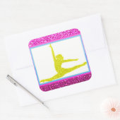 Meisjes Turnen Glitter Stickers (Envelop)