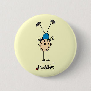 Meisjes Turnen Handstanden T-shirts en Cadeaus Ronde Button 5,7 Cm