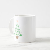Meisjes Turnen Kerstboom Koffiemok (Voorkant links)