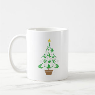 Meisjes Turnen Kerstboom Koffiemok