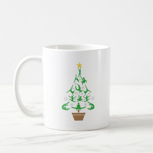 Meisjes Turnen Kerstboom Koffiemok (Links)