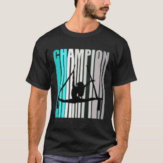 Meisjes Turquoise Aerialist Kampioen Air Yoga Dans T-shirt