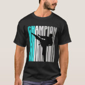Meisjes Turquoise Jiu Jitsu Kampioen Jiu Jitsu Tea T-shirt (Voorkant)