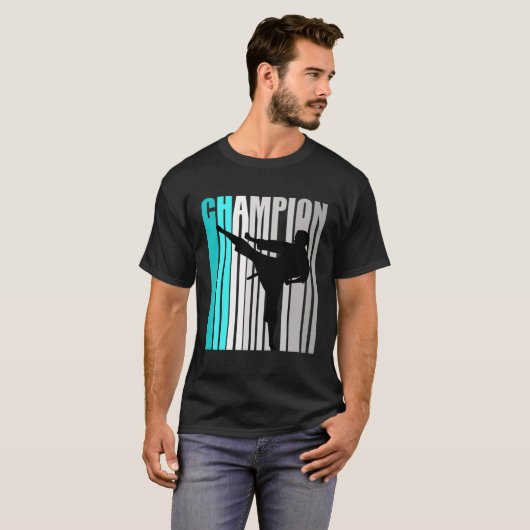 Meisjes Turquoise Jiu Jitsu Kampioen Jiu Jitsu Tea T-shirt (Voorkant volledig)