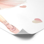 Meisjes Tutu Schattige Boho Ballerina Verjaardag W Poster (Hoek)