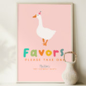 Meisjes Twee Gekke Gans 2e Verjaardag Favorieten Perfect Poster