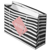 Meisjes. Twee meisjes dank je cadeaufeest Groot Cadeauzakje (Voorkant Gekanteld)