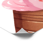 Meisjes Twee Sweet Ice Cream 2e Verjaardag Welkom Poster (Hoek)