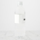 Meisjes Tweede Verjaardagsfeestje Roze IJs Cream Waterfles Etiket (Achterkant)