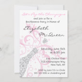 Meisjes uit Champagne Bachelorette Party Kaart (Achterkant)