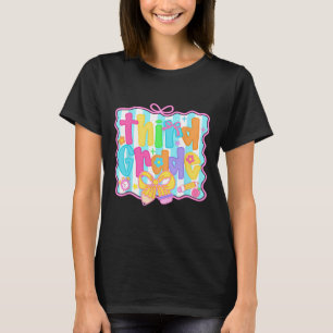 Meisjes uit de derde klas terug naar school strik t-shirt