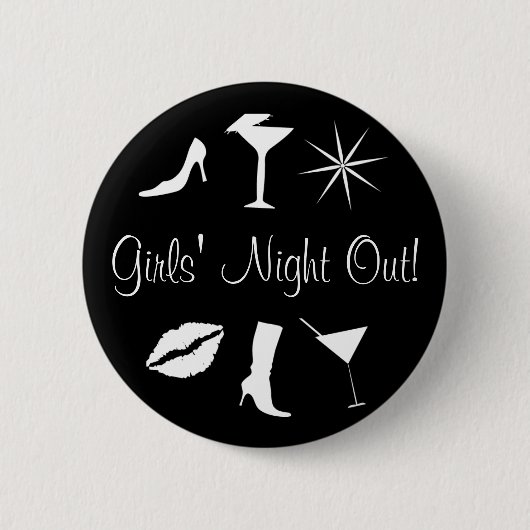 Meisjes uit de nacht! ronde button 5,7 cm (Voorkant)
