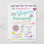 Meisjes uit de slaapstand/uitnodiging van de dag v kaart (Voorkant)