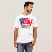 MEISJES UIT DE VS ZIJN ALS Basic T-shirt met donke (Voorkant volledig)