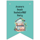 Meisjes Uitstapje Strandfeest Vlaggetjes (Eerste vlag)