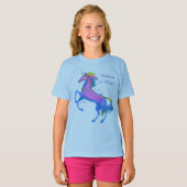 Meisjes Unicorn Long Slapeve T-Shirt (Voorkant volledig)