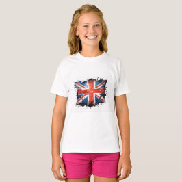 Meisjes union jack t-shirt