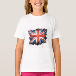 Meisjes union jack t-shirt
