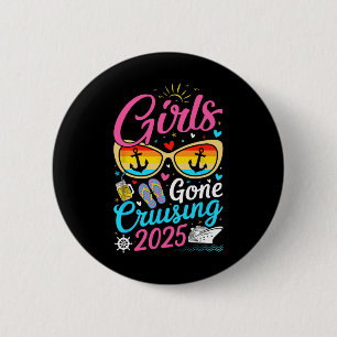Meisjes Vakantie Cruise 2025 Feest Cruise Ronde Button 5,7 Cm