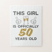 Meisjes van 50 jaar. 50 jaar. legpuzzel (Verticaal)