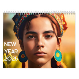 Meisjes van alle nationaliteiten Nieuwjaar 2025 Kalender