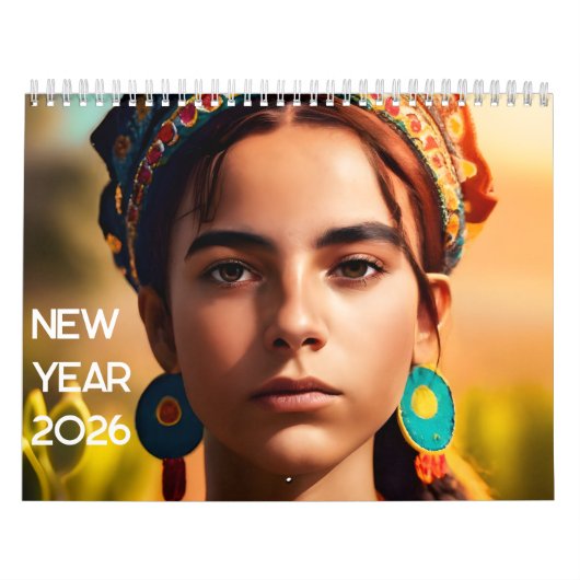 Meisjes van alle nationaliteiten Nieuwjaar 2025 Kalender (Hoes)