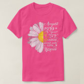 Meisjes van augustus 1939 Birthday Gift 83 jaar Ol T-shirt (Design voorkant)