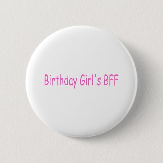 Meisjes van de dag Beste Vriend Ronde Button 5,7 Cm (Voorkant)