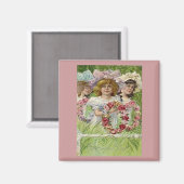 Meisjes van de Decoratiedag Magneet (Voorkant / Achterkant)