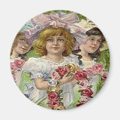 Meisjes van de  Decoratiedag Magneet (Voorkant)