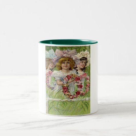 Meisjes van de  Decoratiedag Tweekleurige Koffiemok (Center)