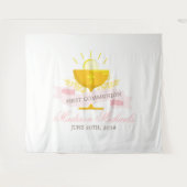 Meisjes van de eerste heilige gemeenschap geperson wandkleed (Voorkant (horizontaal))