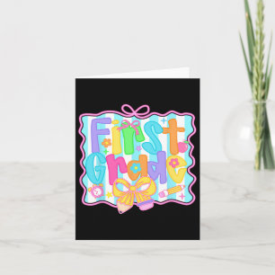 Meisjes van de eerste klas terug naar school Boog Kaart