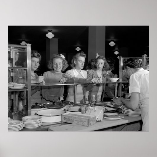 Meisjes van de middelbare school, jaren '40 poster (Voorkant)