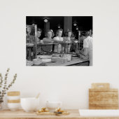 Meisjes van de middelbare school, jaren '40 poster (Keuken)