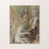 Meisjes van de piano Renoir Impressionist Painting Legpuzzel (Verticaal)
