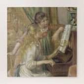 Meisjes van de piano Renoir Impressionist Painting Legpuzzel (Verticaal)