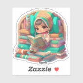 Meisjes van de Wereld Lezen - Algerije Sticker (Vel)