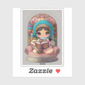 Meisjes van de Wereld Lezen - Arabië Sticker (Vel)