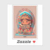 Meisjes van de Wereld Lezen - Aztec Sticker (Vel)