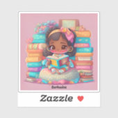 Meisjes van de Wereld Lezen - Barbados Sticker (Vel)