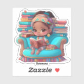 Meisjes van de Wereld Lezen - Botswana Sticker (Vel)