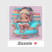 Meisjes van de Wereld Lezen - Botswana Sticker (Vel)