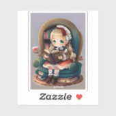 Meisjes van de Wereld Lezen - Duitsland Sticker (Vel)