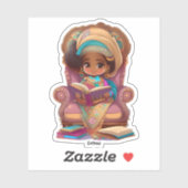 Meisjes van de Wereld Lezen - Eritrea Sticker (Vel)